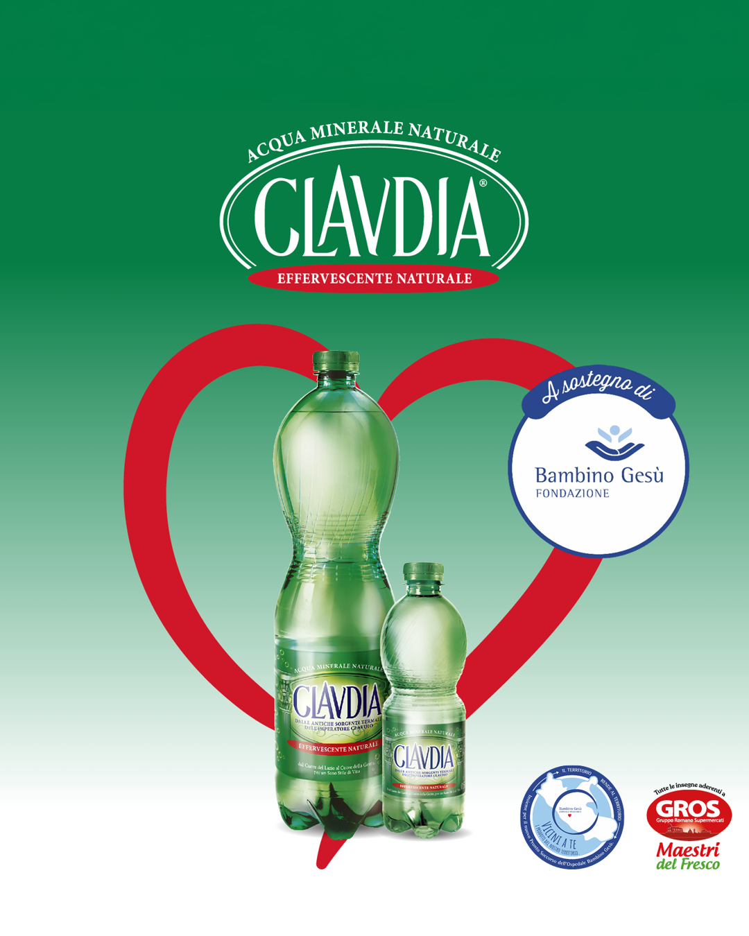 Immagine di Acqua Claudia per la Fondazione Bambino Gesù